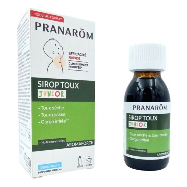 Pranarôm Aromaforce Junior Sirop Toux 100 ml - Soulagement des types de toux