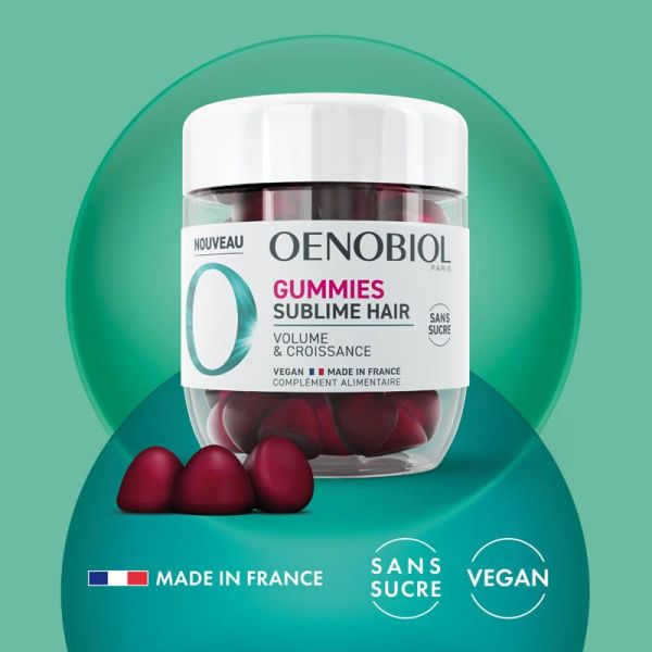 Oenobiol Sublime Hair - 60 Gummies - Croissance, Force & Volume