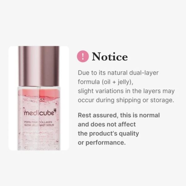 Medicube PDRN Pink Collagen Glow Jelly Mist Serum 60 ml - Soin hydratant et éclat pdrn