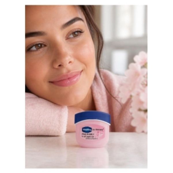 Vaseline Baume à Lèvres Pink Bubbly 7 g - Soin adoucissant lèvres sèches