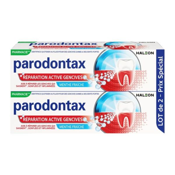 Parondontax Dentifrice Réparation Active des Gencives - Lot de 2 x 75ml