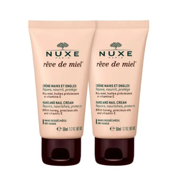 Nuxe Rêve de Miel Crème Mains et Ongles Lot de 2 x 50 ml