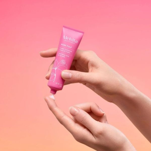 Melvita Gelée Hydratante Mains & Ongles Rose 30 ml - Soin hydratant et fortifiant