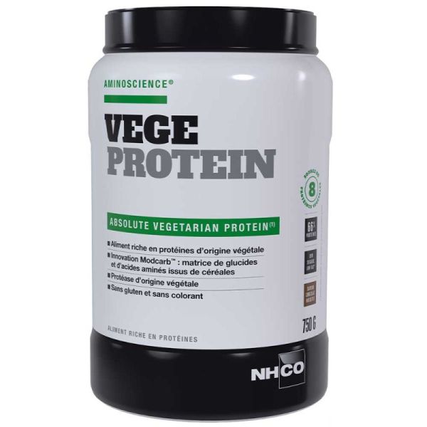 NHCO Vege Protein - 750g - Saveur : Chocolat Noisette - Croissance et maintien musculaire