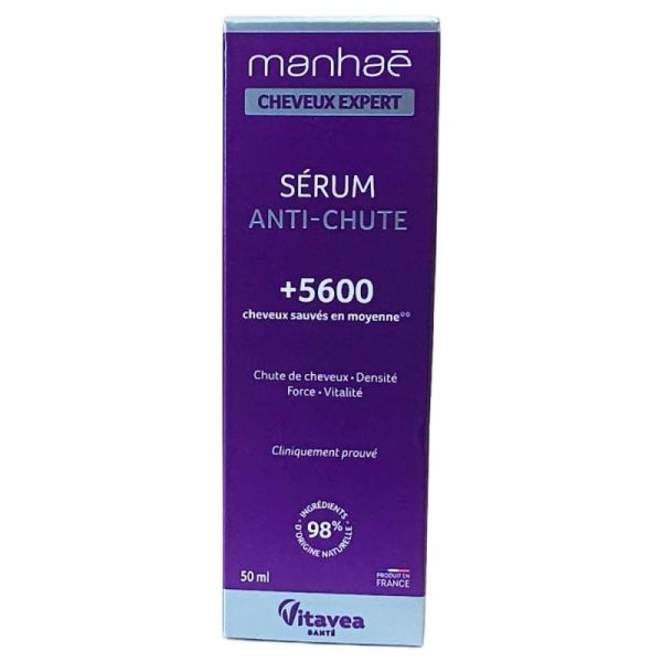 Manhaé Cheveux Expert Sérum Anti-Chute 50 ml - Densité, Force, Vitalité