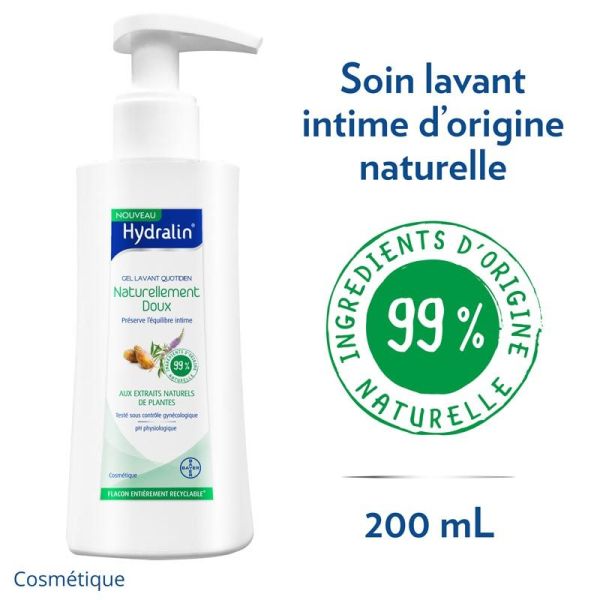 Hydralin Gel Lavant Intime Quotidien Naturellement Doux - 250ml
