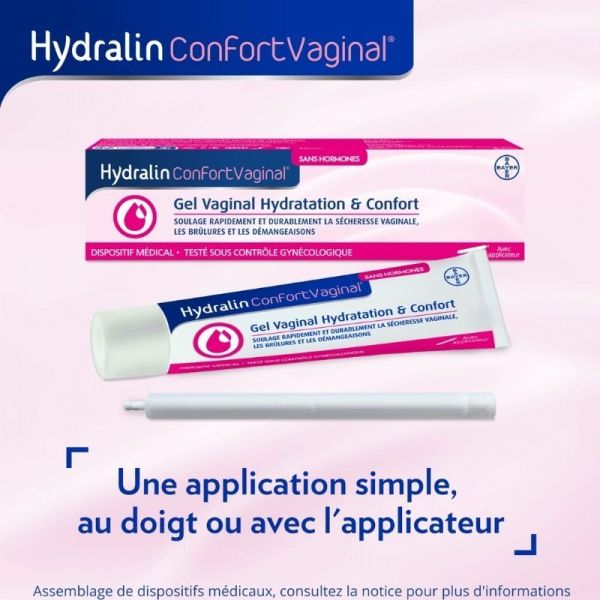 Hydralin Confort Vaginal - Gel hydratation et confort sans hormones - Avec applicateur - 30 ml