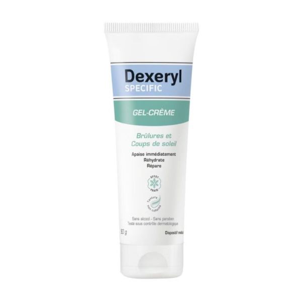Pierre Fabre Dexeryl Specific Gel-Crème Brûlures & Coups de Soleil Apaisement Réparateur - 50g