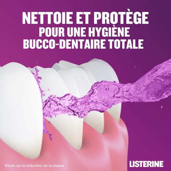 Listerine Bain de Bouche Total Care - 500ml - Menthe Classique - Protection Complète