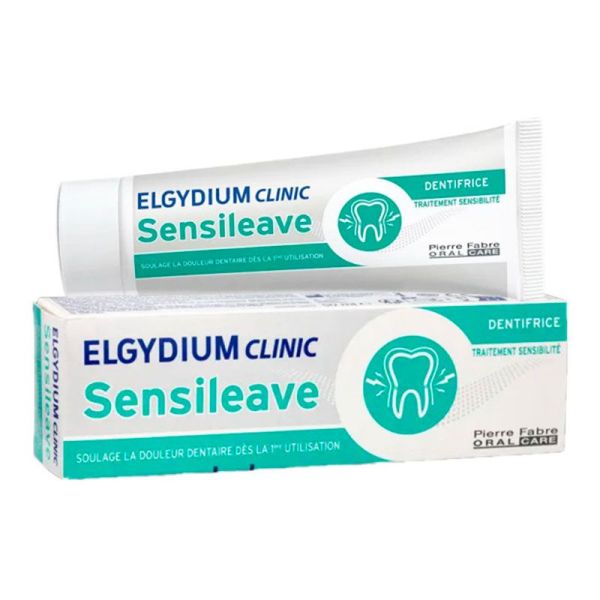 Elgydium Clinic Sensileave Dentifrice - Réduit l'Hypersensibilité Dentaire - 50 ml