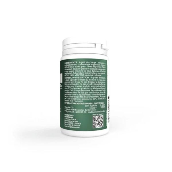 Arkopharma Arkogélules Vitamine D3 Végétale 60 gélules - Système immunitaire et ossature
