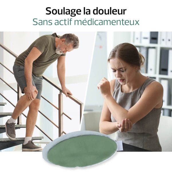Actipoche Coussin Thermique Argile Multizones - 12.5 × 27cm - Soulagement polyvalent à chaud ou à froid