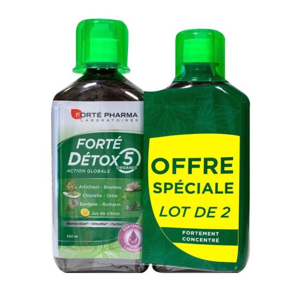 FORTE DETOX 5 ORGANES 2X500ML