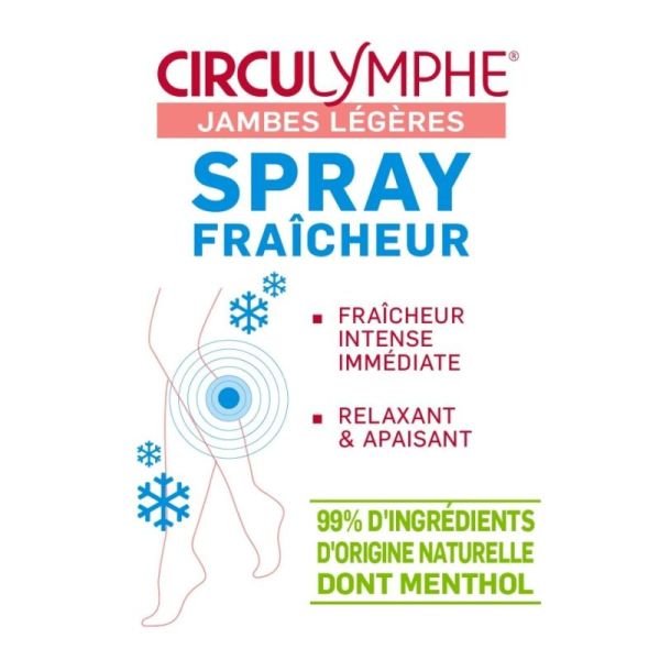 Santé Verte Circulymphe Spray Fraîcheur 100ml - Soulage immédiatement les jambes lourdes et fatiguées