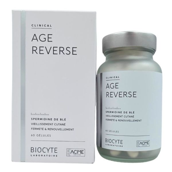 Biocyte Clinical Age Reverse 60 gélules - Fermeté, renouvellement et vitalité cutanée