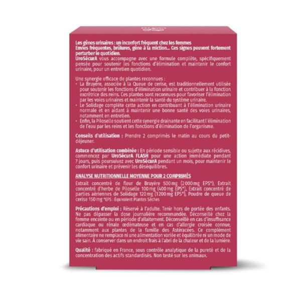 PhytoResearch UroSécurA 60 comprimés -  Confort, entretien et protection de l'appareil urinaire
