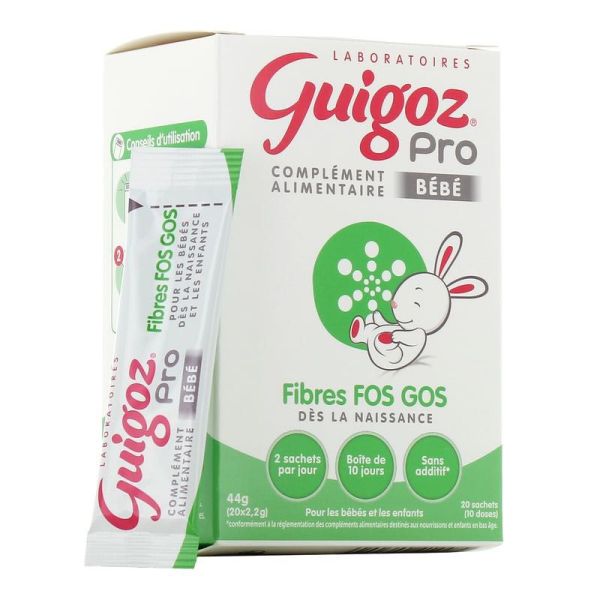 Guigoz ProFibres FOS GOS Sachets - Probiotiques Bébé, dès la naissance