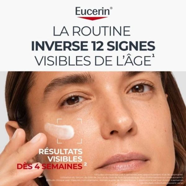 Eucerin Hyaluron-Filler + Longevity Soin de Nuit Épigénétique 50 ml - Régénération nocturne et réduction des rides
