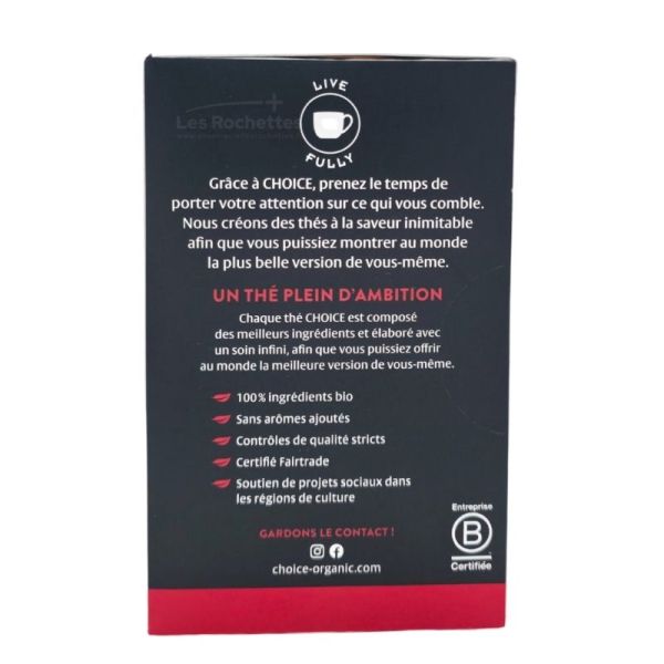 CHOICE Infusion Rooibos Vanille Bio - 17 Sachets