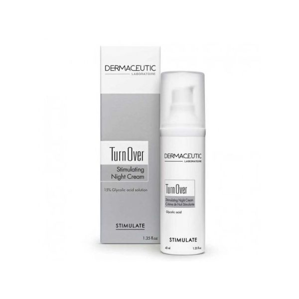 Dermaceutic Turn Over Creme De Nuit Stimulante 40 ml -Acide Glycolique - Sans Parfum