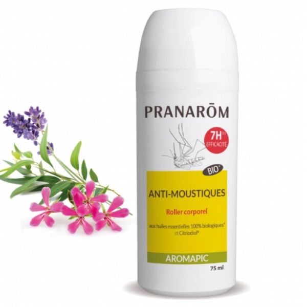 Pranarom Aromapic Roller Anti-Moustiques Bio 75ml