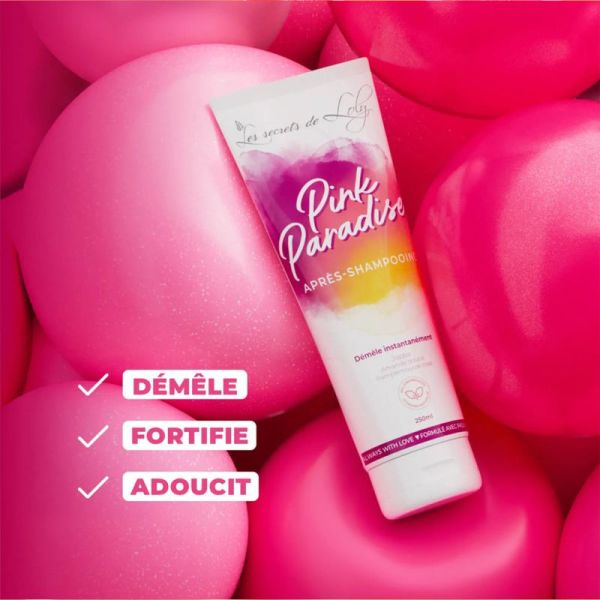 Les Secrets De Loly Après-Shampoing Pink Paradise 250ml – Démêlage et nutrition