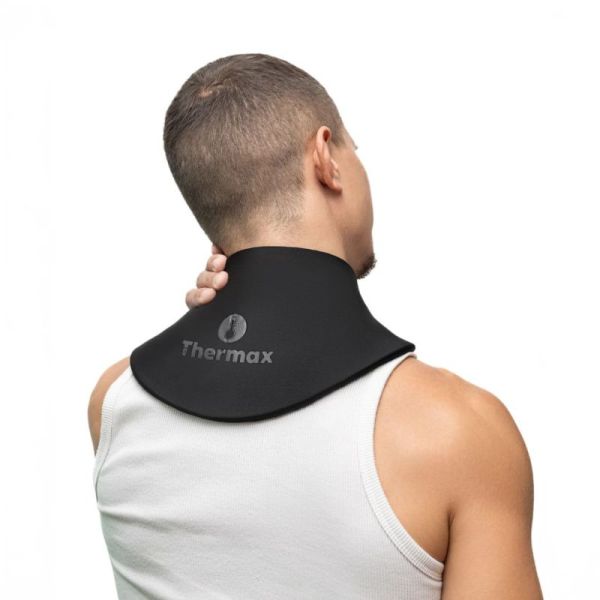 IceThermax Neck Pad Tour de Cou Thermo-Thérapeutique Cervicales Noir