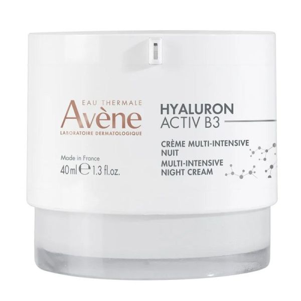 Avène  Hyaluron activ b3 crème de nuit multi-intensive tous types de peaux, 40ml