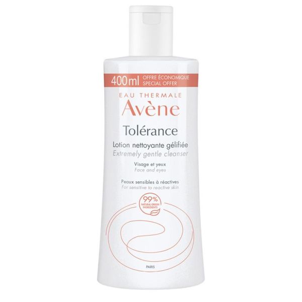 Avène Tolérance Lotion Nettoyante Gélifiée - 400ml - Nettoie et démaquille les peaux sensibles