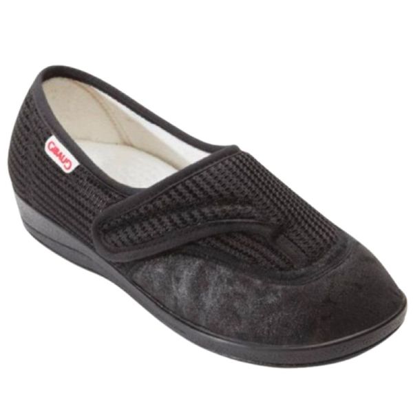Gibaud CHUT Alexandrie Noir - Chaussures Confort Femme Pieds Déformés