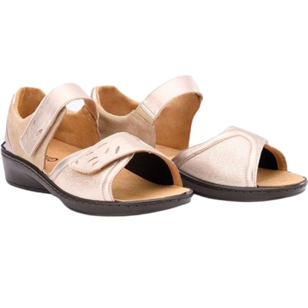 Gibaud CHUT Pétilla Doré - Chaussures Confort Femme Hallux Valgus
