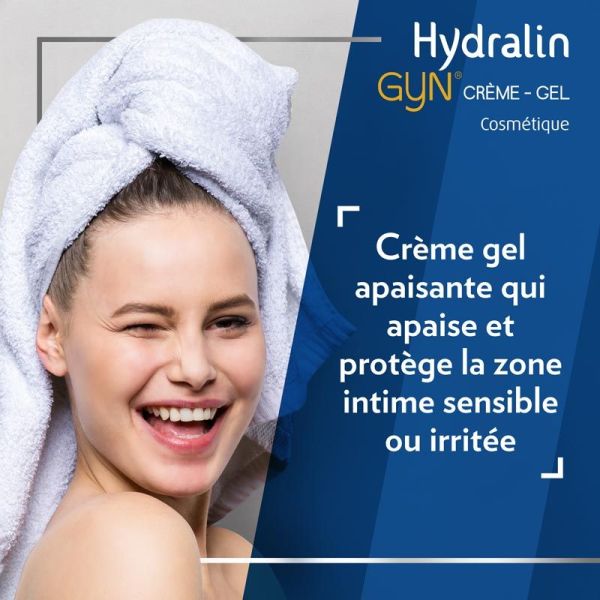 Hydralin Gyn Crème-Gel Apaisante - 15 g - Soin Intime Apaisant & Rafraîchissant