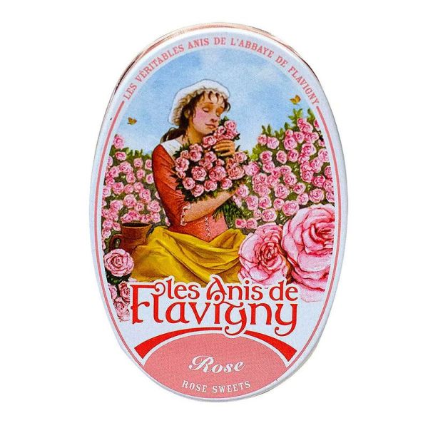 Les Anis de Flavigny Bonbons - Goût Rose - 50g