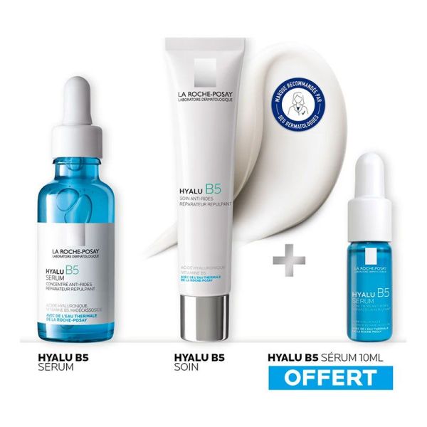 La Roche-Posay Trousse Hyalu B5 Sérum - Sérum + Soin Anti-Rides - Régénère la Peau