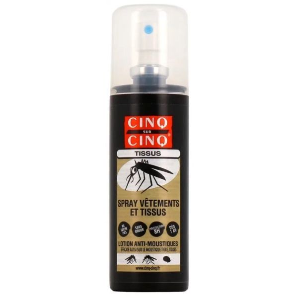 Cinq sur Cinq Spray Anti-Moustiques Vêtements et Tissus - 100ml