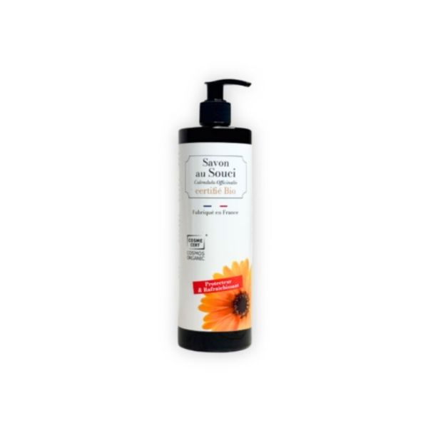 Dr. Theiss Savon au Souci Certifié Bio 500ml - Apaise et protège les peaux sensibles