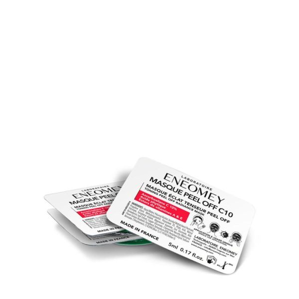 Eneomey Masque Peel Off C10 Eclat Tenseur 6x5ml - Ascarbosylane C10, Acide Phytique, Vit A et Vit E