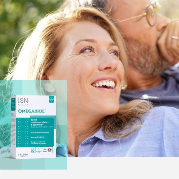 Ineldea Omégabiol - 60 capsules - Soutient les fonctions cardiaques et cognitives