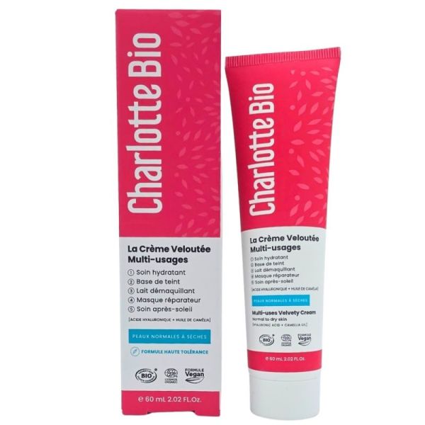 Charlotte Bio La Crème Veloutée Multi-usages 60 ml - Peaux normales à sèches