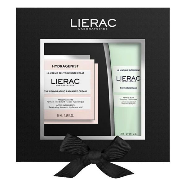 Lierac Hydragenist Coffret Noël - Crème Réhydratation Éclat + Masque Gommant