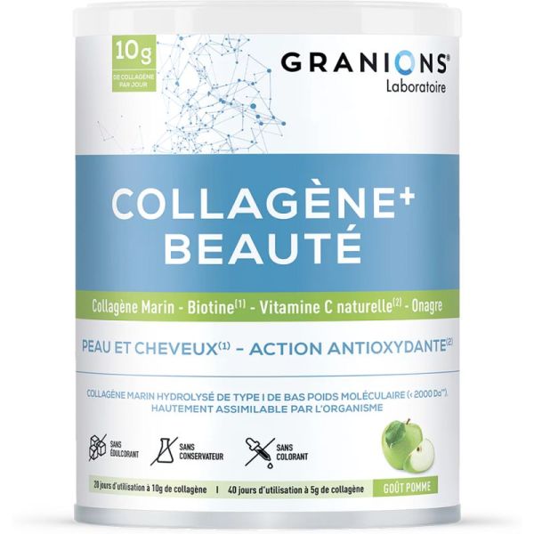 Granions Collagène+ Beauté Pomme 220g – Peau, Cheveux et Éclat