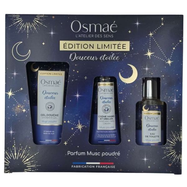 Osmaé Coffret Douceur Étoilée 3 Soins - Nutrition intense au musc poudré