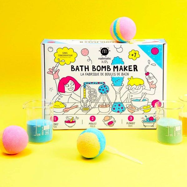 Nailmatic La Fabrique de Boules de Bain - Kit DIY pour Enfants - Vegan & Sans Conservateur - 1 kit