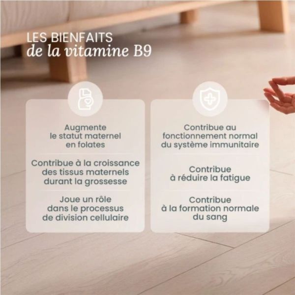 Nutri&Co Acide Folique Quatrefolic® 120 gélules - Vitamine B9 bioactive préconception et grossesse