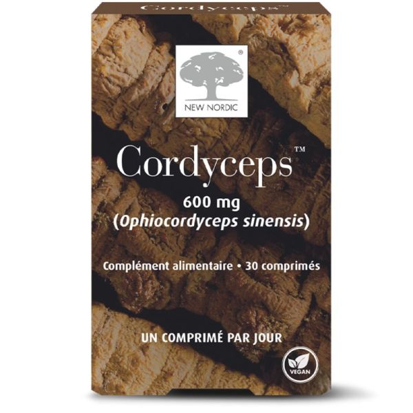 New Nordic Cordyceps 600 mg 30 Comprimés – Force, endurance et libido