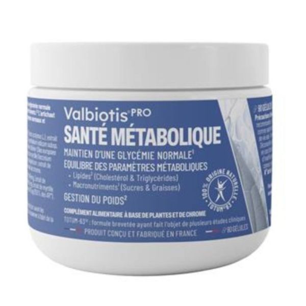 Valbiotis Pro® Santé Métabolique Gestion Poids, Glycémie & Triglycérides - 90 Gélules