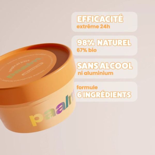 Paalm Cosmetics Baume Déodorant Tropical Kiss Neutralise les Odeurs - 50ml
