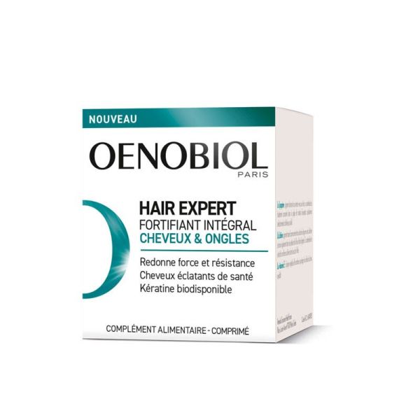 Oenobiol Hair Expert Fortifiant Intégral Cheveux & Ongles - 60 Comprimés - Force et Résistance