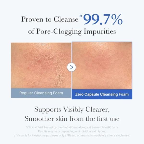 Medicube Zero Pore SA Clear Capsule Cleansing Foam 120 g - Nettoyage pores et exfoliation douce