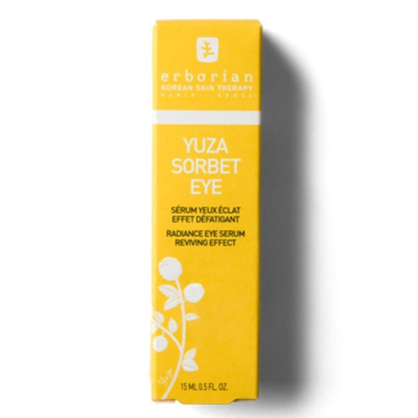 Erborian Yuza Sorbet Eye Sérum Frais Contour des Yeux 15ml – Soin hydratant et défatigant antioxydant